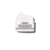 Kiehl's jar front view showing compact travel-friendly moisturizer