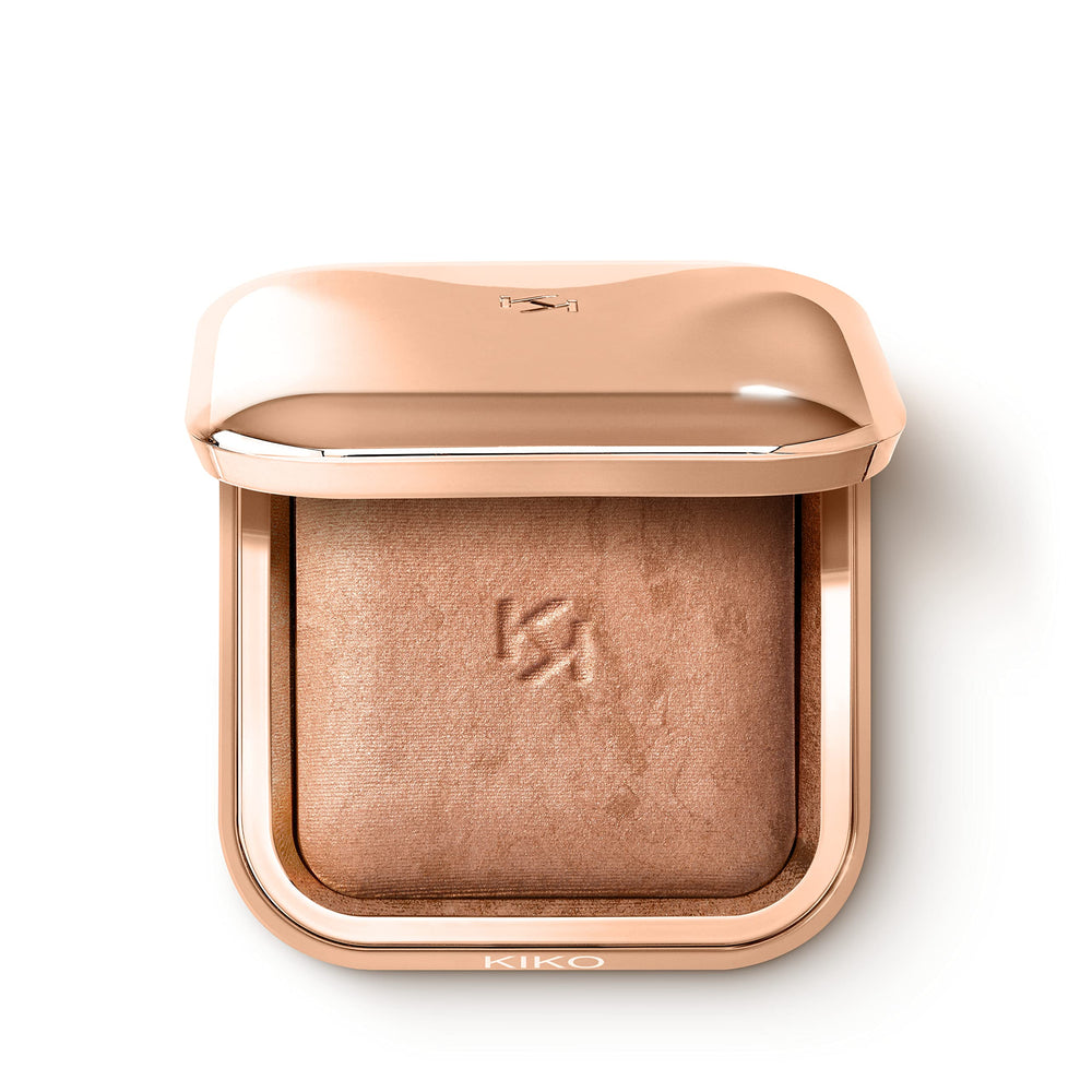 KIKO Milano compact front view showing product and mirror for easy touch-ups