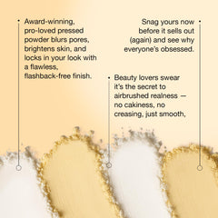 KimChiChic powder applied with brush under eye for long-lasting set benefit