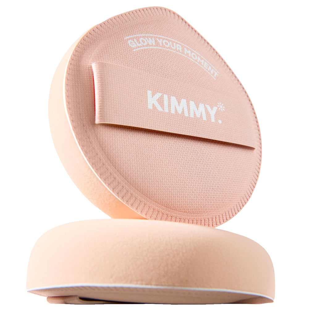 KIMMY front view of sponge and case showing clean travel-ready packaging and convenience