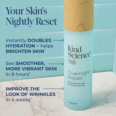 Kind Science cream texture close-up highlighting rich hydration feel