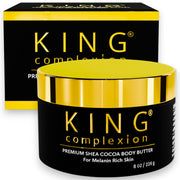 King Complexion front jar 8 oz showing label and creamy butter benefit of hydration