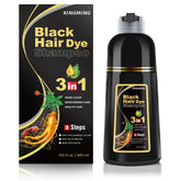 KINGMING front packaging showing bottle and black dye benefit