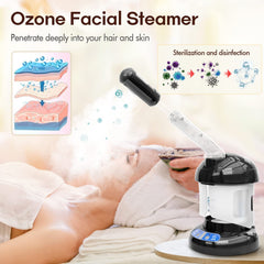 Kingsteam facial nozzle closeup showing focused pore-opening steam