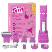 KINGTEE front view of rose pink trimmer showing elegant finish and portability