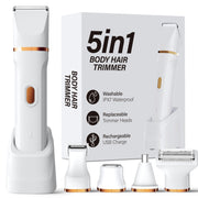 KINGTEE front view of white trimmer showing ergonomic design and travel appeal