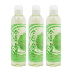 Kinky Curly front packaging showing 8oz bottles and travel-friendly moisturizing benefit