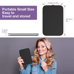 Kintion mirror tilted showing angle adjustment, flexible positioning benefit