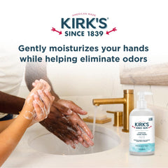 Kirk's hands in sink washing removing kitchen odors effectively