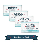 Kirk's front packaging showing 18 bars and clear product identity and value