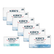 Kirk's front packaging showing six Original Fresh bars and travel bar, clear benefit: reliable supply
