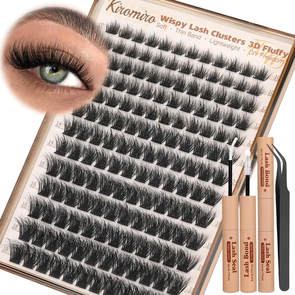 Kiromiro front packaging showing full kit for easy at-home lash application