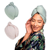 KISMETICS front view packaging showing two turban wraps and gift-ready box