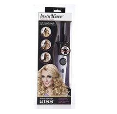 KISS Instawave Deluxe in use styling hair to create smooth, frizz-reduced curls quickly