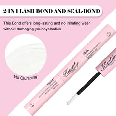 Kisslily spiral brush close-up applying glue evenly for clump-free, controlled placement
