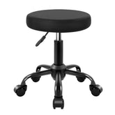 KKTONER front view of round stool showing compact design and mobility benefit
