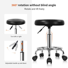 KKTONER caster wheels rolling smoothly for effortless movement on floors