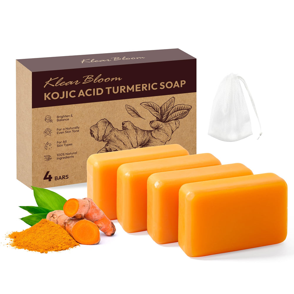 KlearBloom front packaging with four bars showing brightening benefits