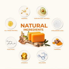 KlearBloom ingredients label collage showing active brightening actives