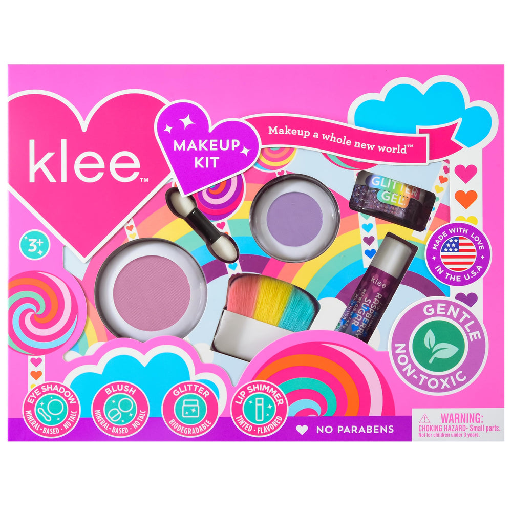 Klee Naturals kit front packaging showing safe kid-friendly makeup
