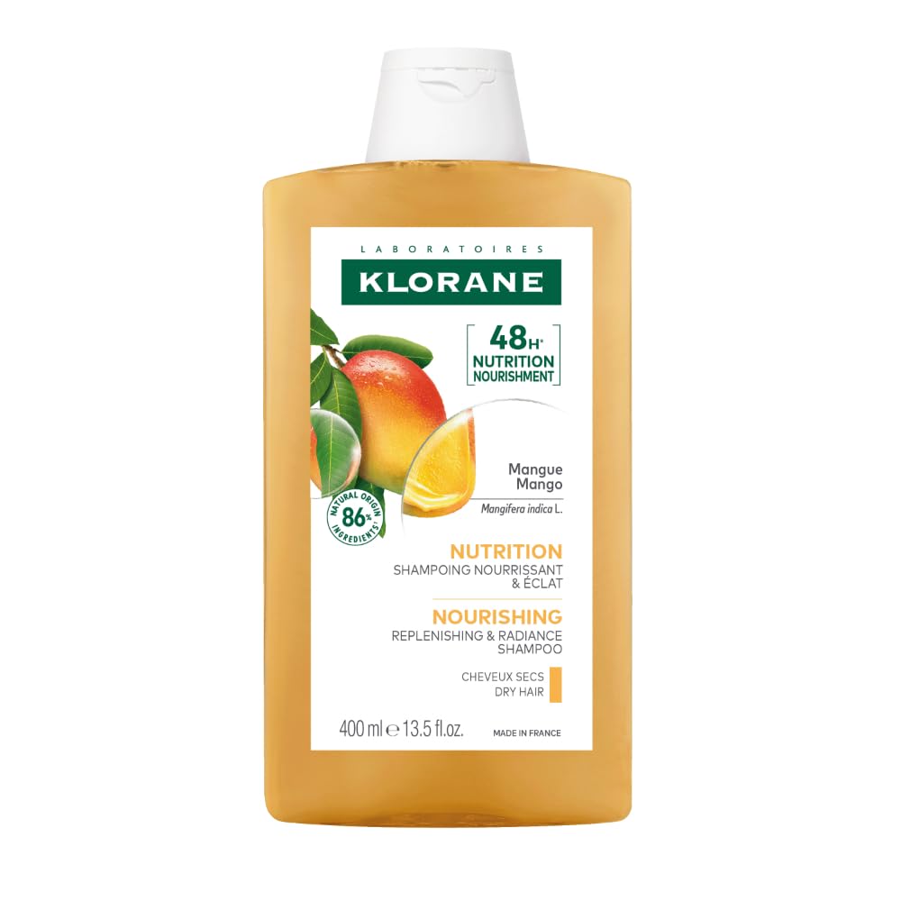 Klorane front bottle view showing label and nourishing benefit