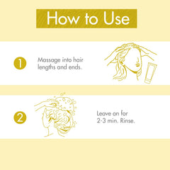 Klorane conditioner applied on blonde hair to detangle and enhance shine