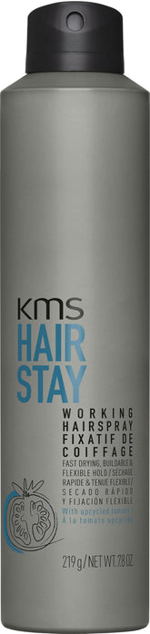 KMS HairStay front label showing product name and size, clear identification benefit