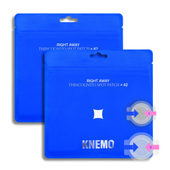KNEMO front packaging showing two-count 42 pack and branding benefit quick concealment