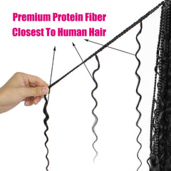 knovotch close-up of protein fiber texture highlighting realistic feel benefit