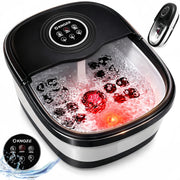 KNQZE front view of foot spa showing basin and controls, perfect for home relaxation