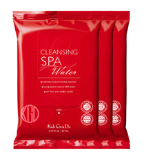 Koh Gen Do front packaging showing three cleansing cloths and benefits