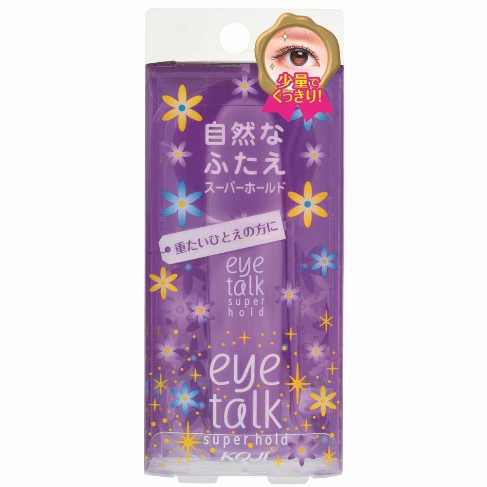 Koji Eye Talk Super Hold front packaging showing bottle and cap for clean storage and easy use