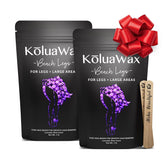 KoluaWax front packaging showing lavender scent and two 1 lb bags benefit convenience