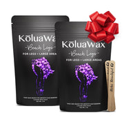 KoluaWax front packaging showing lavender scent and two 1 lb bags benefit convenience