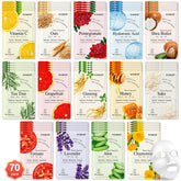 KONEUK front packaging showing 70-pack and colorful sachets, conveys value