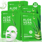 KONEUK front packaging showing 30 aloe masks, convenient bulk supply