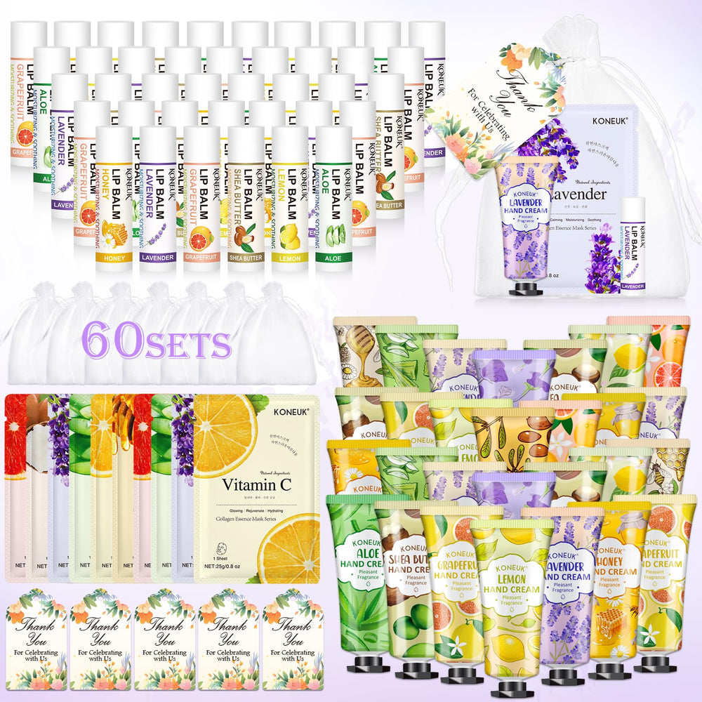 KONEUK front packaging showing complete 60-pack set and contents for easy gifting