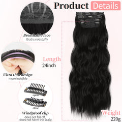 KooKaStyle full 24-inch extensions on model showing instant length