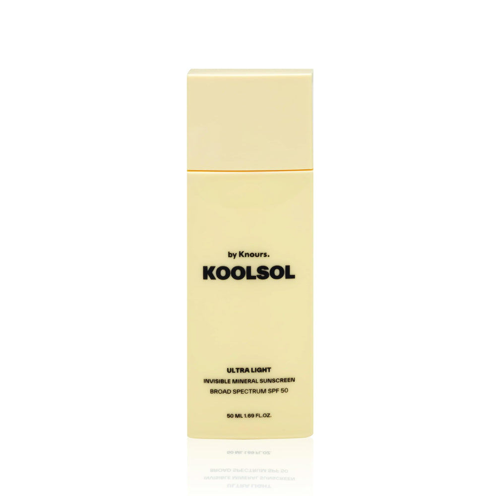 KOOLSOL front packaging 50mL showing travel-safe SPF 50