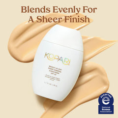 Kopari application on hand demonstrating easy blending benefit