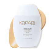 Kopari front packaging showing SPF 50 and size for quick product ID