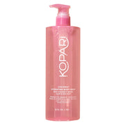 Kopari jumbo bottle front showing product size and label benefits