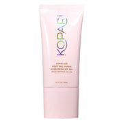 Kopari front packaging showing SPF 50+ for clear protection