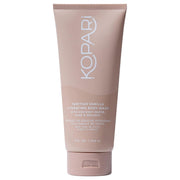 Kopari front bottle showing product and warm vanilla scent benefit