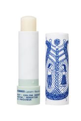 KORRES front packaging showing clear mint lip butter and benefits