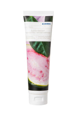 KORRES front jar view showing product label and guava scent benefit