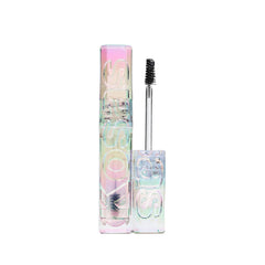 Kosas clear brow gel front packaging showing compact tube and wand