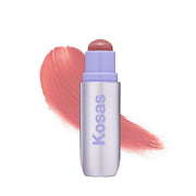 Kosas front packaging view showing sleek multistick and brand clarity for travel convenience