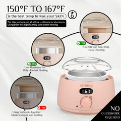 KOTAMU closeup temperature display providing precise heating control