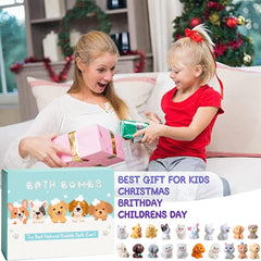 Kottke fizzing bath bomb in tub creating colorful, fun water and sensory play